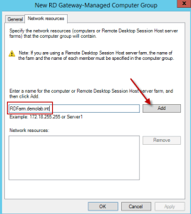 Configuring the RD Gateway Server for a 2012 RDS farm with HA enabled ...